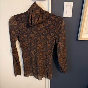 Ganni Semi Sheet Stretch Turtleneck